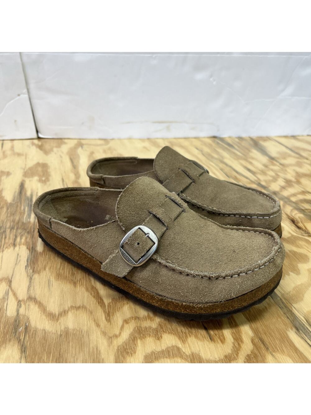 Birkenstock Buckley Women's Comfort Mule Clogs Slip-On Shoes EU 40 US 9 Beige